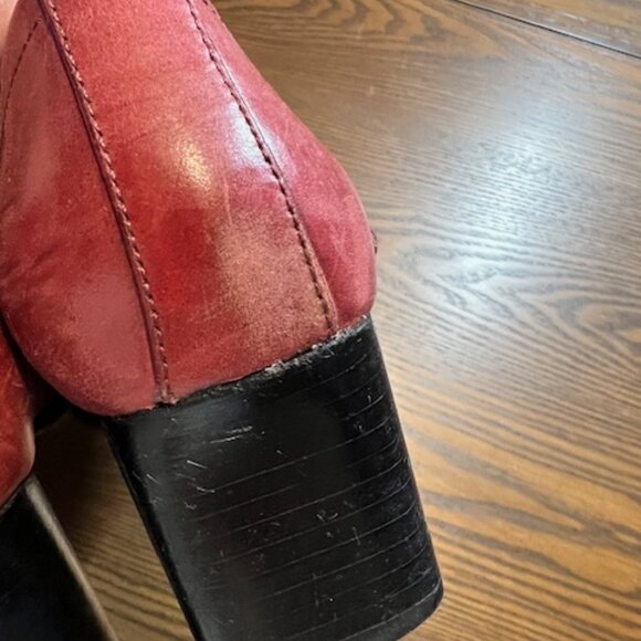 Vintage Hush Puppies Mary Jane Red - Picture 6 of 8